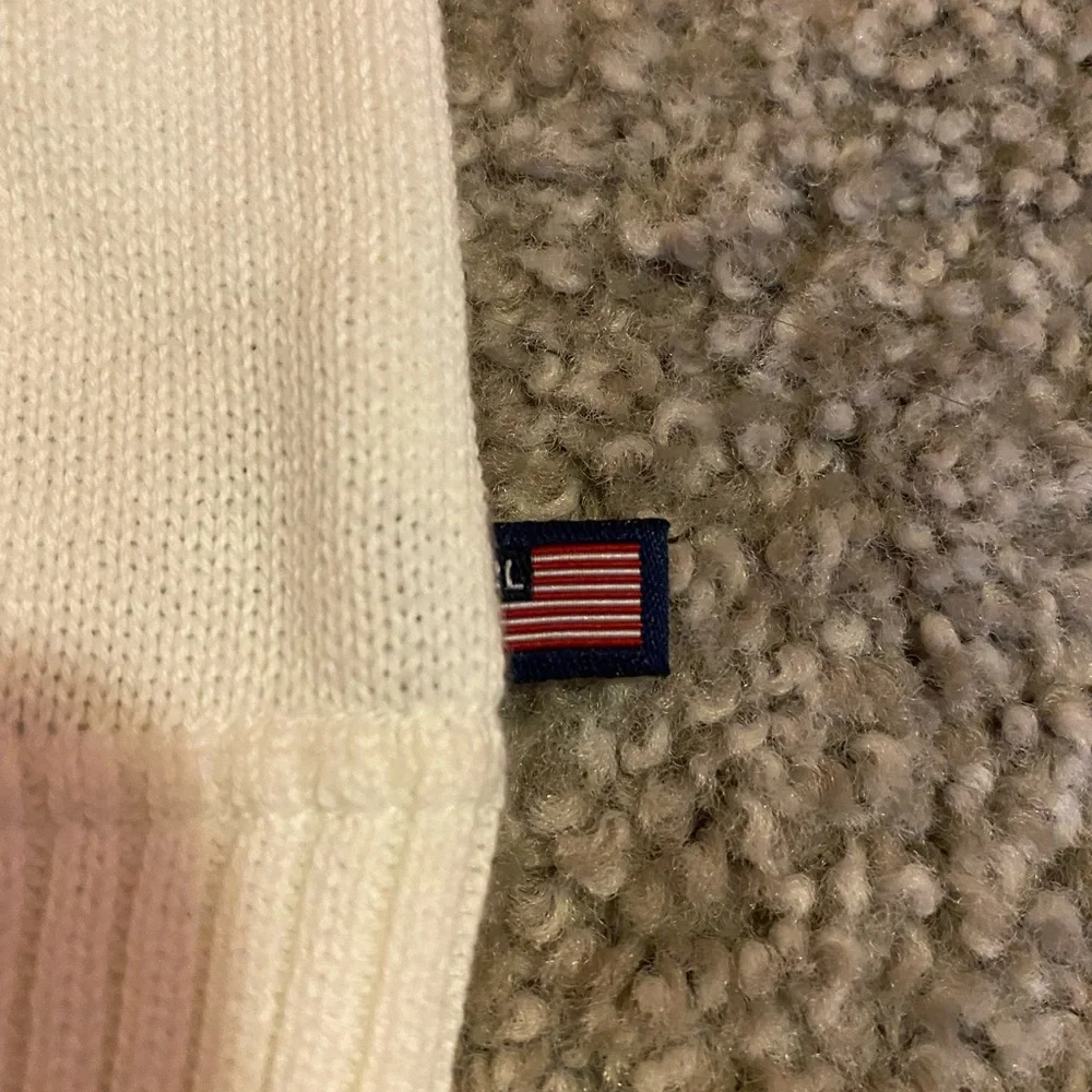 Polo Jeans Company white and navy sweater in size XL. NWOT - Picture 3 of 12